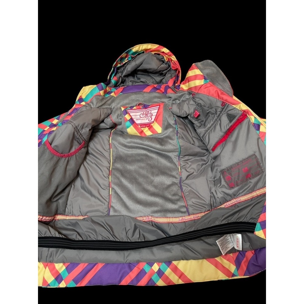 MILLENIUM THREE Tara Dakides Retro 2012 Snowboarding‎ Jacket Hooded Medium - Picture 5 of 9